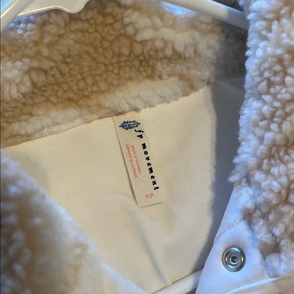 Free People Geometric Fleece Snap Up Jacket Size S - Picture 4 of 4